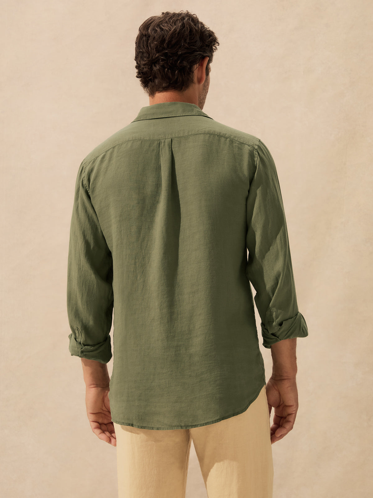 Men's Olive Green Andros Hemp Shirt