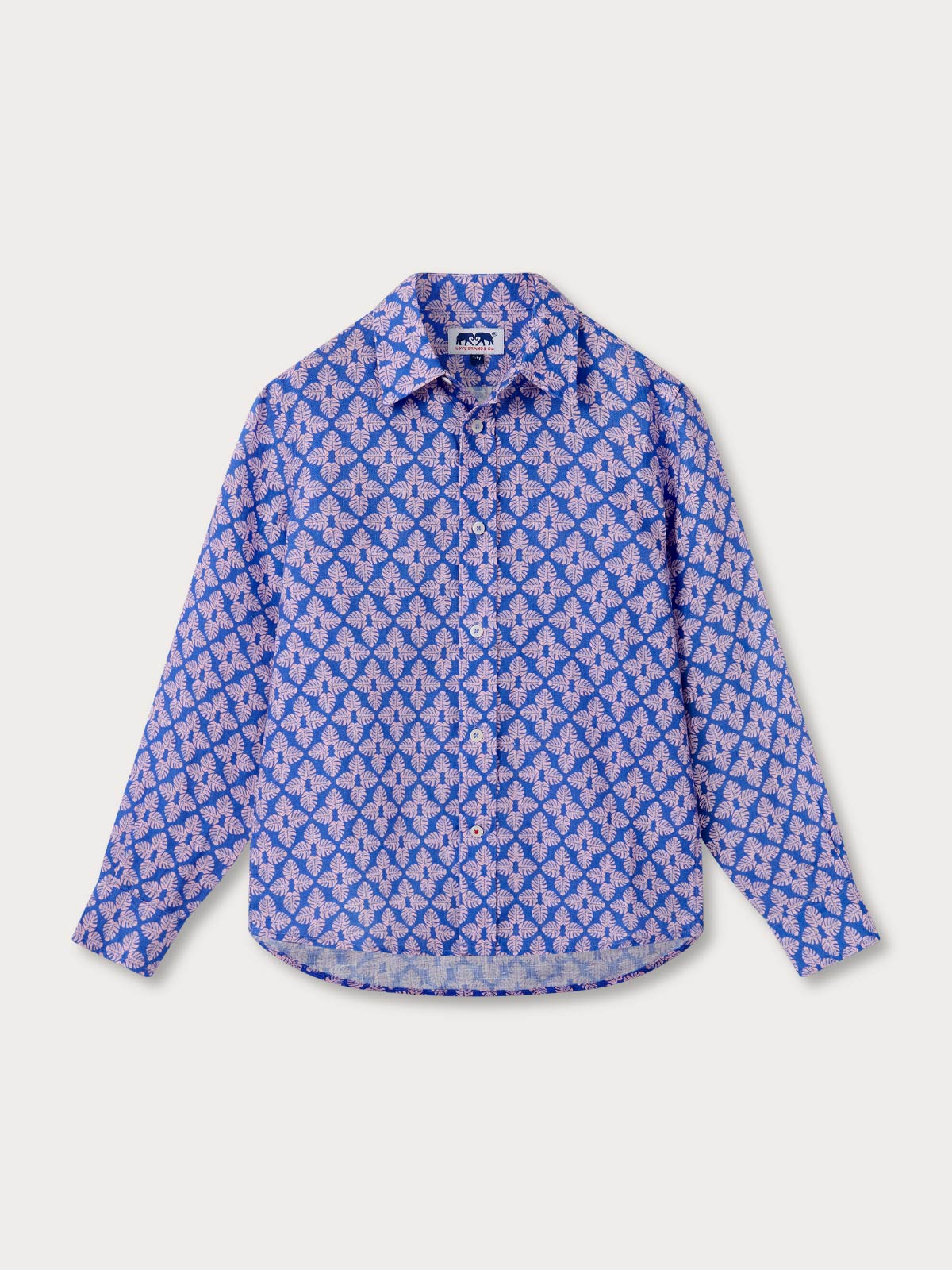 Camicia in lino Palm Paradise Abaco per ragazzi