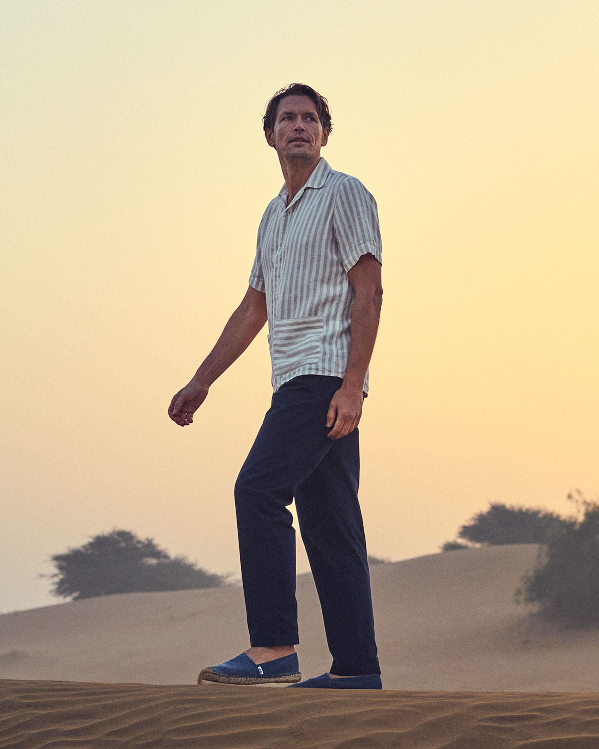 mens linen resort shirt