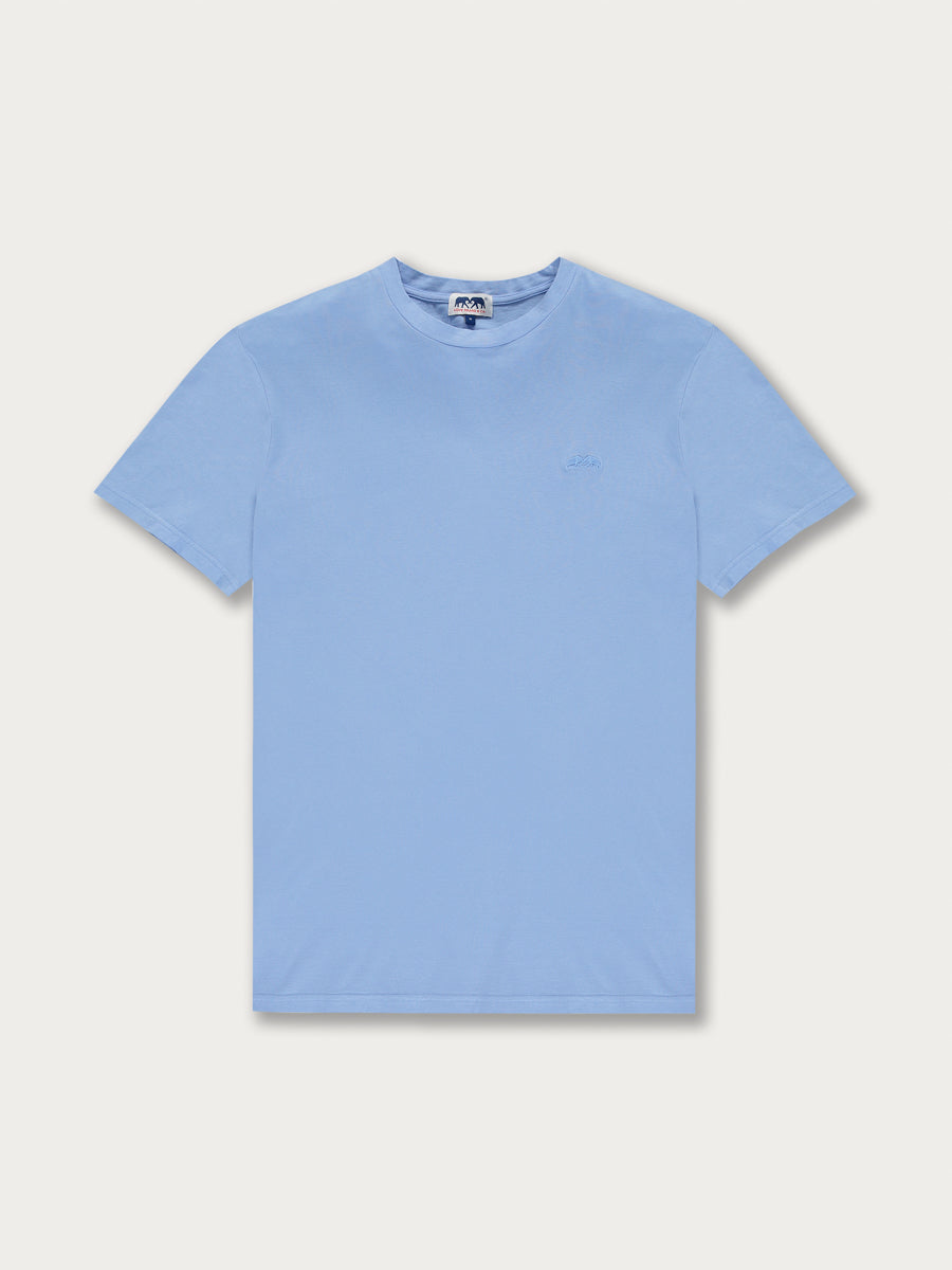 Men's Ocean Blue Lockhart T-Shirt in a calm and sophisticated blue shade.