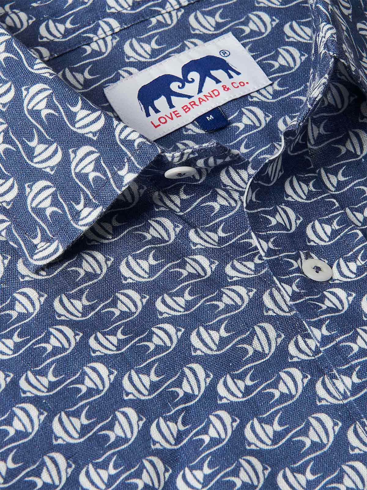 Camicia da uomo in lino Abaco Go With the Flow