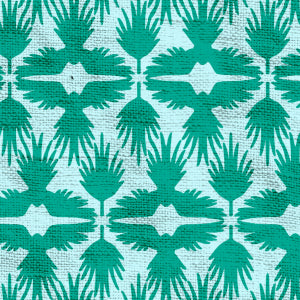 100% linen swatch palm eagle